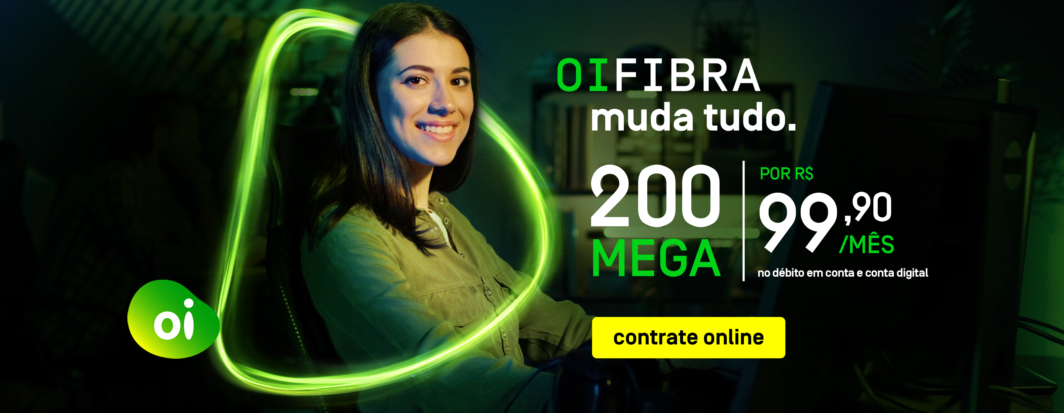 banner modelo utilizando internet residencial